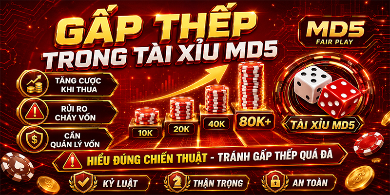 Gấp thếp trong tài xỉu MD5